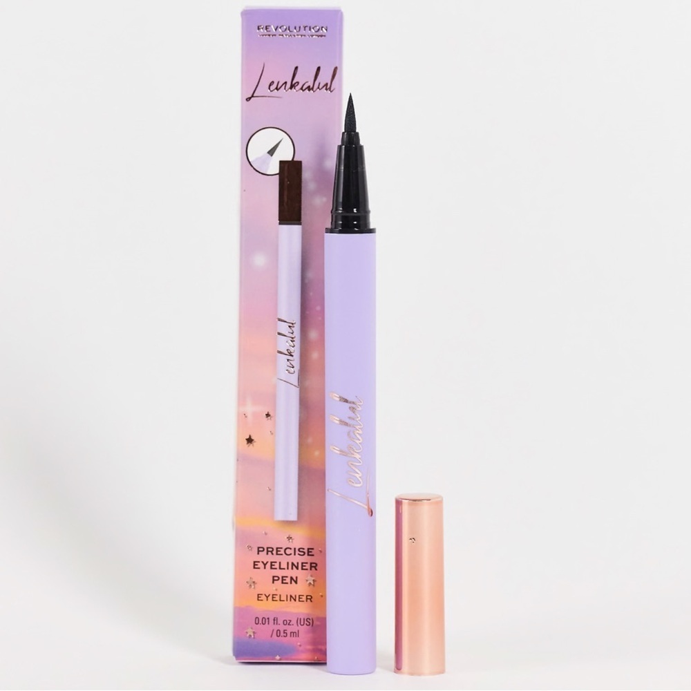 Revolution x Lenkalul Precise Eyeliner Pen Black Liquid Felt Tip 0.5ml‎ NEW